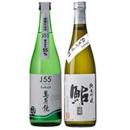 清酒 純米吟醸酒セット 萬寿鏡・鮎正宗(720ml×2)※送料別 複数口対応【常温】