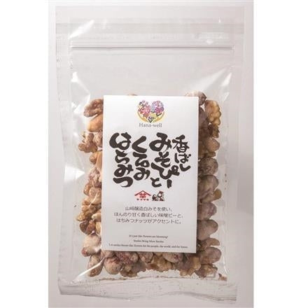 Hana-well みそぴー蜂蜜くるみ 80g ※送料別 複数口対応【常温】