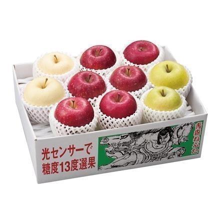 46A304：青森県産　金星・サンふじ・王林甘み系りんご詰合せ2.5kg【発送期間 12月上旬～12月下旬】