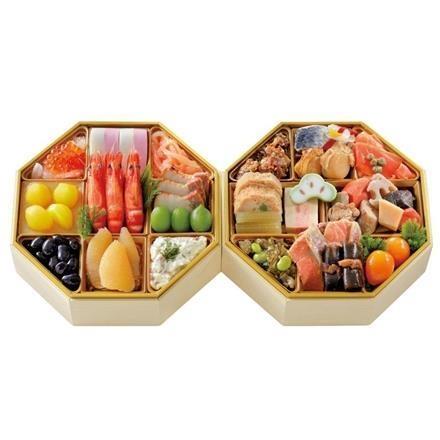 【早割10%OFF】J09. 名古屋八百彦本店　和風　二段重【12月31日お届け】