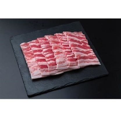 317:山形県食肉公社認定 山形豚 バラ焼肉（500g）