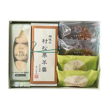 25Q143：＜新潟市中央区＞丸屋本店　村松栗羊羹・焼き菓子詰め合わせ【発送期間12月18日まで】