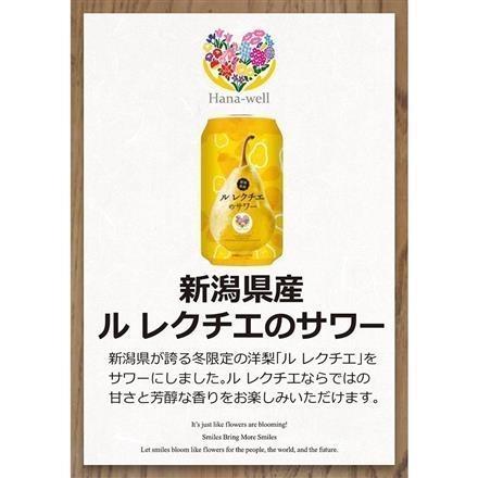 Ｈａｎａ－ｗｅｌｌ　新潟県産　ル　レクチエのサワー　350ml　※送料別　複数口対応【常温】