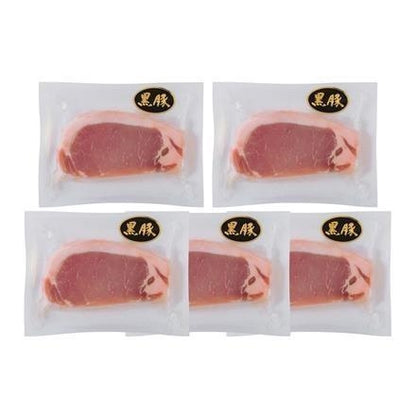 127:鹿児島県産黒豚使用ロースステーキ用　60g（個包装）×5