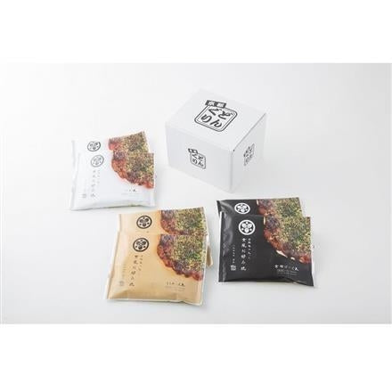 309:「京都どんぐり」 京野菜の入った京風お好み焼きセット(3種・計6枚)