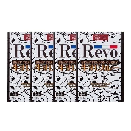 【eギフト】316:大阪 「洋食Ｒevo」 和牛すじカレー（レトルト・4箱)