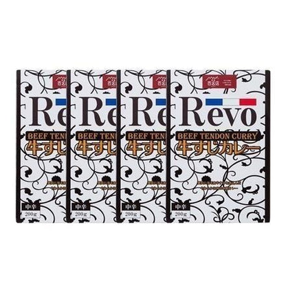 【eギフト】316:大阪 「洋食Ｒevo」 和牛すじカレー（レトルト・4箱)