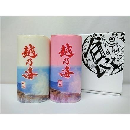 竹徳かまぼこ　板蒲鉾　越乃海　紅白詰合せ（2本セット）
