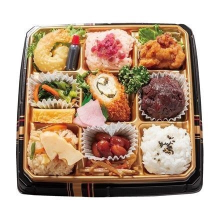 05.春の味覚プチ盛り弁当（梅しそ・筍おこわ）