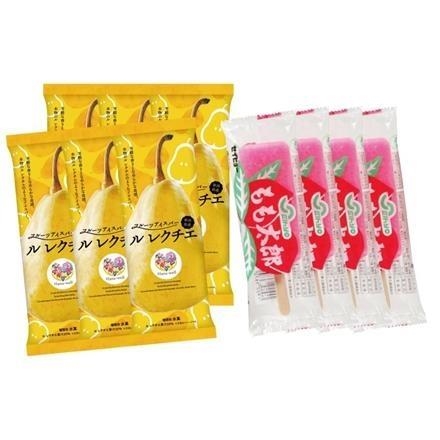 【ネット割】03P006：セイヒョー×Hana-　ル レクチエアイスバーと新潟県人気アイス詰め合わせ