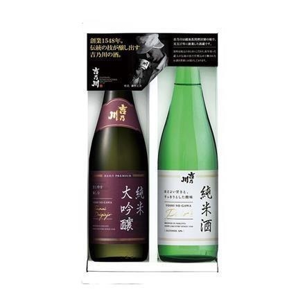 20Y126：吉乃川　純米大吟醸・純米酒PAIR　飲みくらべセット　720ml×2本