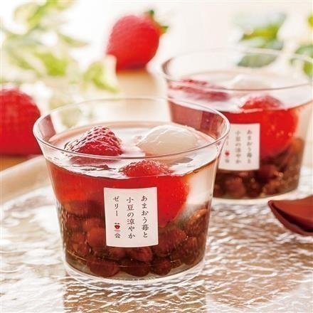 【ネット割】47T333：苺一会　あまおう苺と小豆の涼やかゼリー