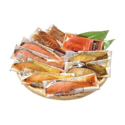 【ネット割】10G047：＜万越屋＞ごはんがすすむ！レンジで簡単海の幸食比セット【村山瑛子先生監修】