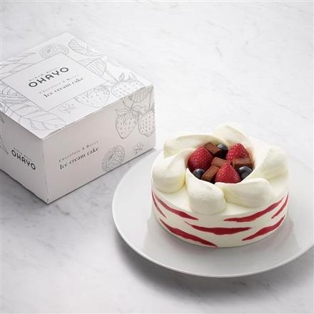 48. オハヨー　生チョコ＆ベリーのアイスクリームケーキ　5号