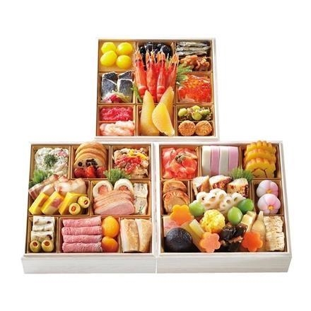 【早割10%OFF】J06. 名古屋八百彦本店　和洋　三段重【12月31日お届け】