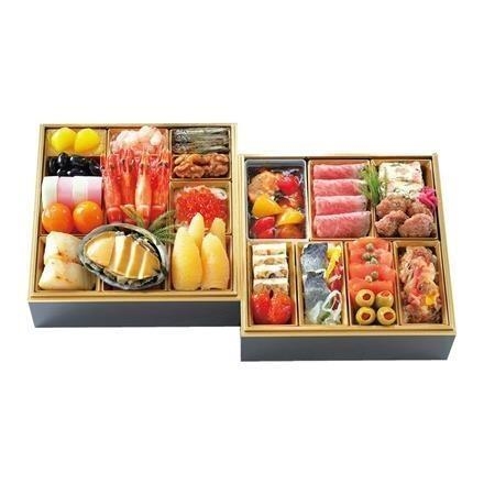 【早割10%OFF】J08. 名古屋八百彦本店　和洋　二段重【12月31日お届け】