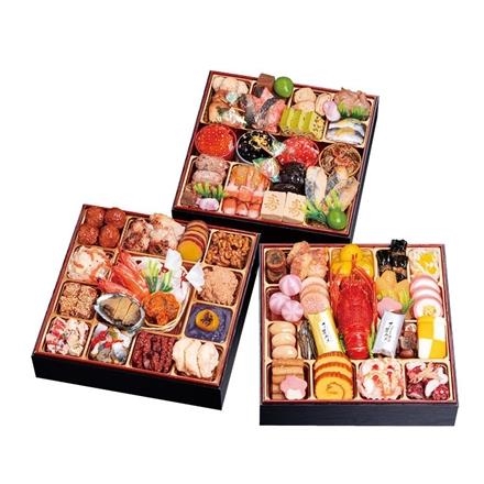 【早割10%OFF】J14. 千賀屋　彩華千　和風三段重【12月31日お届け】