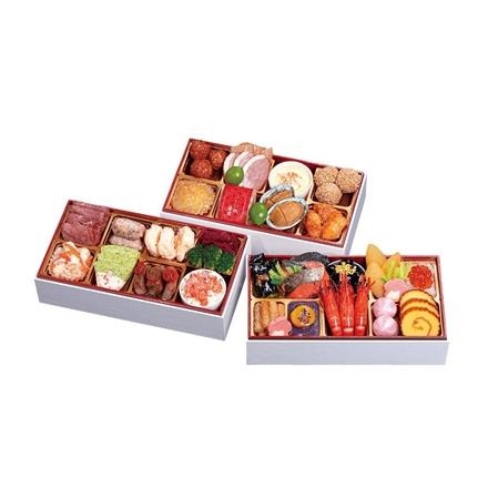 【早割10%OFF】J16.千賀屋　華千歳　和洋中三段重【12月31日お届け】