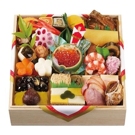 【早割10%OFF】J27. 京料理濱登久　一段重　若紫の花【12月31日お届け】