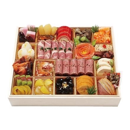 21. 京・料亭　わらびの里　料亭のオードブルおせち一段重【12月31日お届け】
