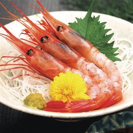 08G035：新潟県産刺身用冷凍甘えび　300ｇ×2