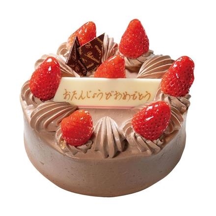 【パーティー】5992.ボンオーハシ　チョコ生クリームデコレーション　5号