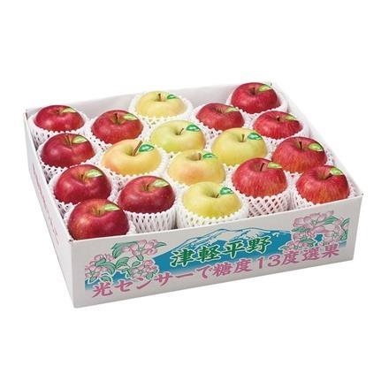 46A315：青森県産　糖度13度選果シナノスイート・名月・サンふじの甘味系りんご詰合せ　4.3㎏