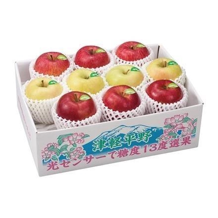 46A314：青森県産　糖度13度選果シナノスイート・名月・サンふじの甘味系りんご詰合せ　2.5㎏