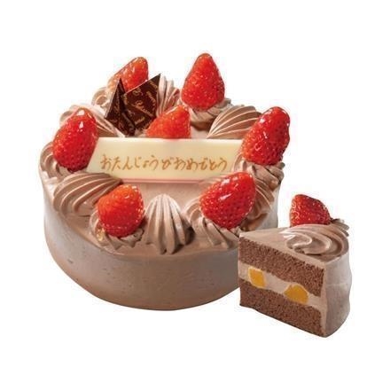 【パーティー】5992.ボンオーハシ　チョコ生クリームデコレーション　5号