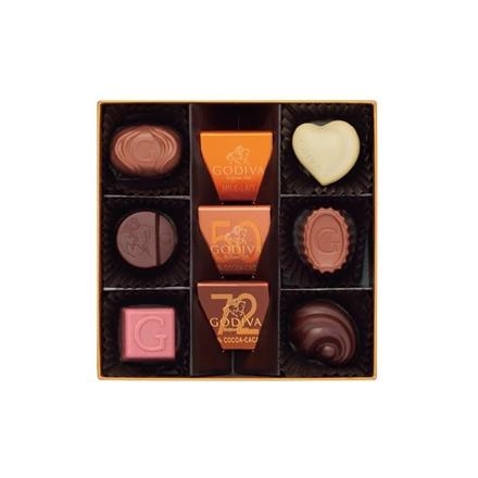 C：ゴディバ　ハートオブゴールドコレクション(9粒)