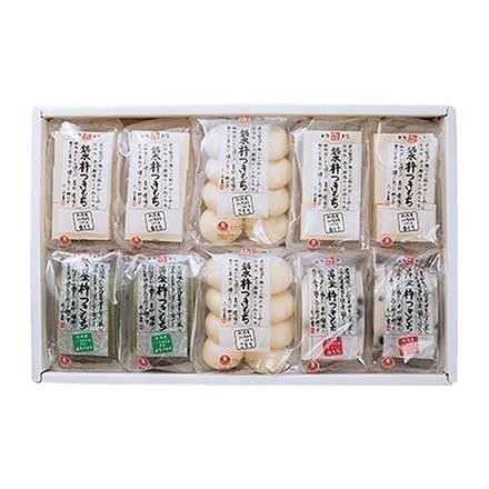 【ネット割】29T180：〈魚沼市〉ゆのたに　銘水黄金杵つきもち１０袋詰合せ