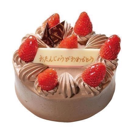 【パーティー】502.ボンオーハシ　チョコ生クリームデコレーション　5号【3月1日～お渡し】