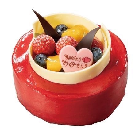 02. ローランローゼ　母の日　レアチーズムース　4号