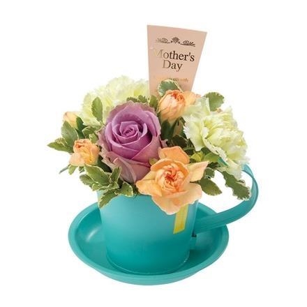 33. 母の日アレンジフラワー（小）（ブルー）