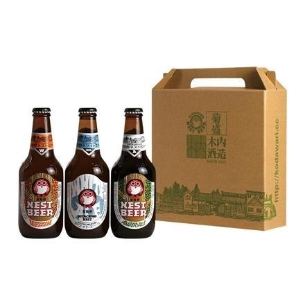 【父の日】17. 木内酒造　常陸野ネストビール　セット（HNB-12）330ml×3