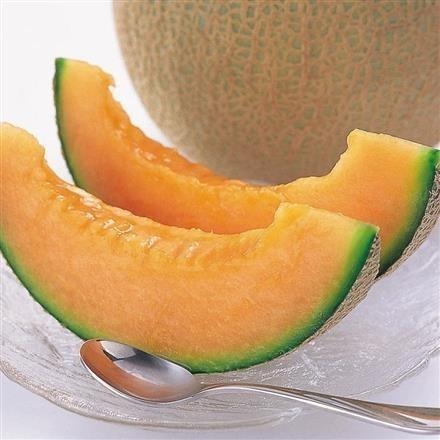 07A501：JA新潟かがやき（赤塚地区）赤肉メロン　秀２個箱（４Ｌサイズ）