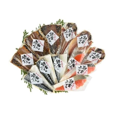 37P240:石川県・能登半島　朝食干物詰合せ4種12品