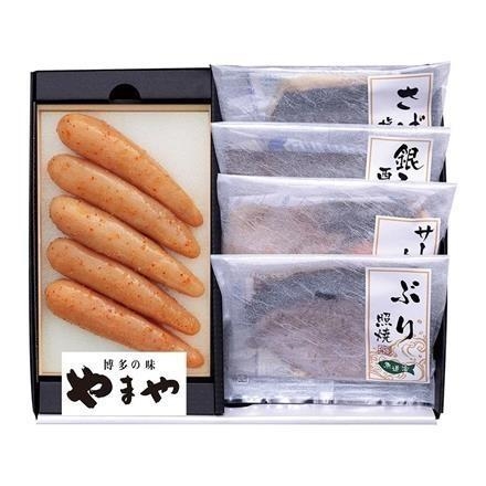 【ネット割】37T246:やまや　辛子明太子・レンジで簡単焼魚詰合せ