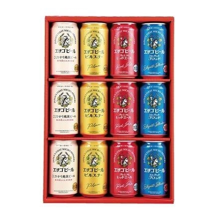 21Y127：エチゴビール　エチゴビール詰合せ　ＥＧ－１２　350ml×12本
