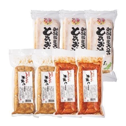 【ネット割】03P008：小林総本舗×Hana-ｗell新潟県産大豆のとちお油揚げ+味付けセット